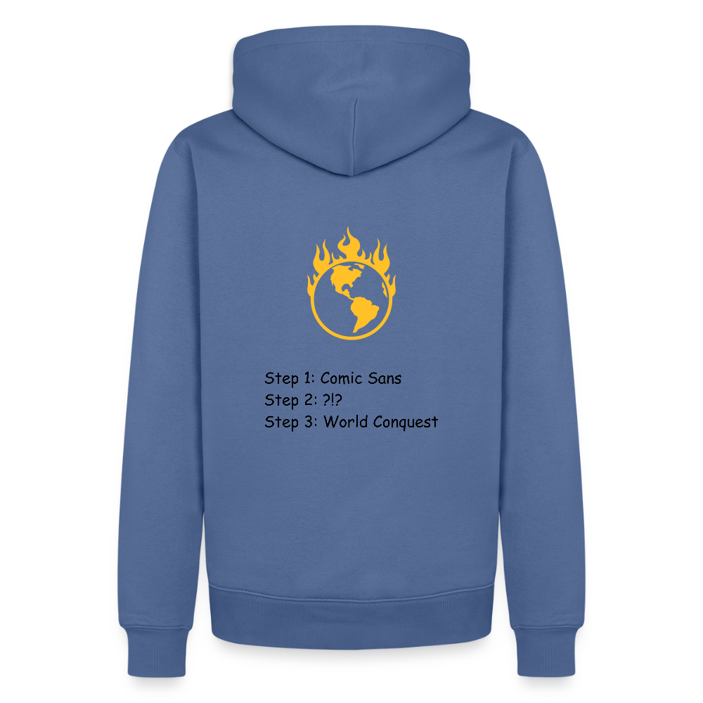 Männer Premium Hoodie Worldconquest - Taubenblau