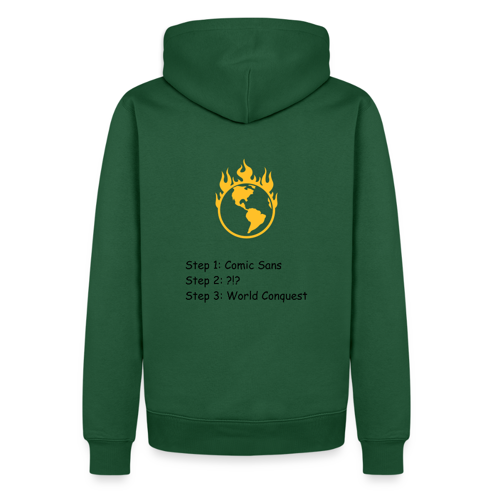 Männer Premium Hoodie Worldconquest - Flaschengrün